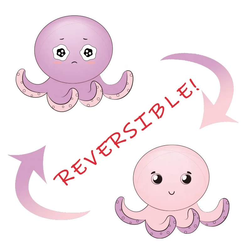 
High Quality Cheap peluches Octopus pulpop Reversible Stuffed Animal Soft Plush Toy with Low Price 