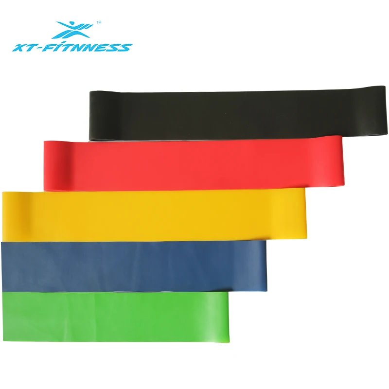 

Super Popular Custom Color Fitness Latex Exercise tube workout bands, 5 colors