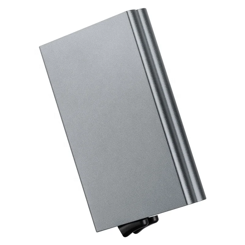 

2021 Id Card Holder Clip Tarjetero De Credito Rfid Blocking Aluminium Card HolderWallet, Black, blue, red, rose gold, spacegrey, silver