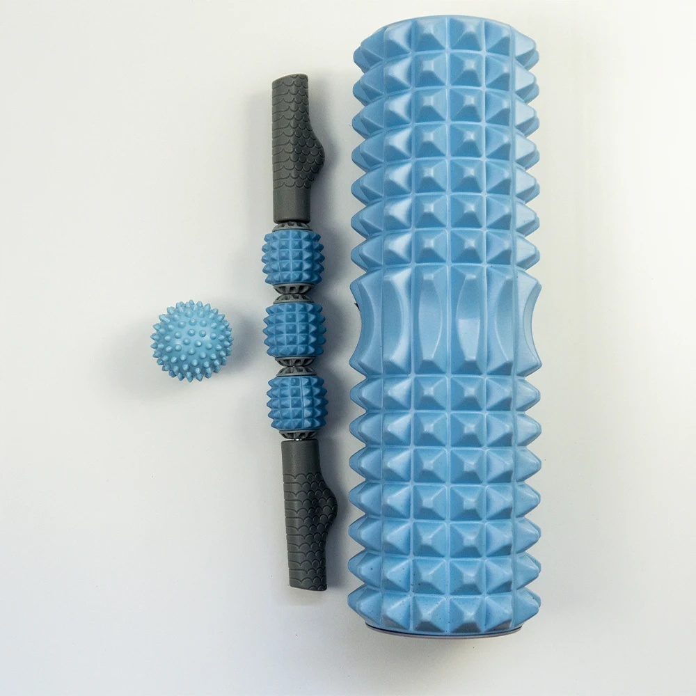 

Gym Home Use Exercise Muscle Masssge Relax And Pain Relief 3 in 1 Massage Foam Roller Set, Customized