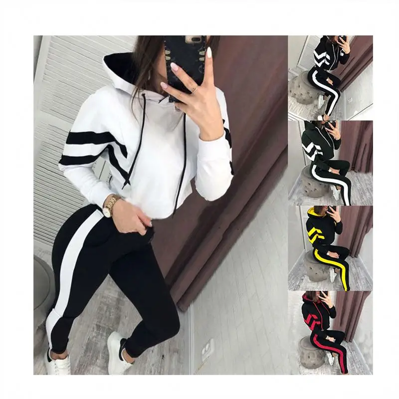 

Women Hoodie Set Pants Printed Tracksuit Pullover Sweatshirt Trousers Autumn Winter Sportswear Tracksuit Suits Hoodies, Color