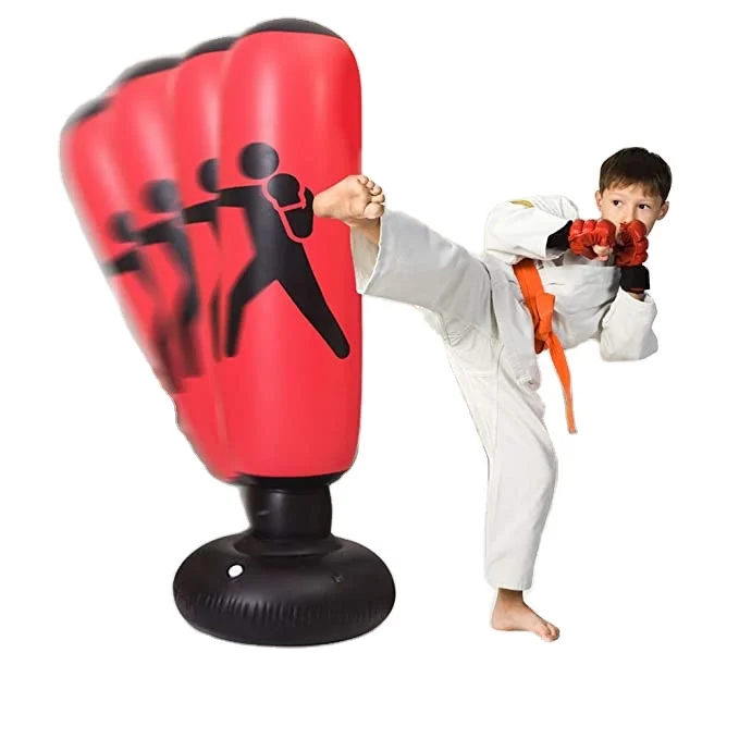
63 Inch Stress Release Training Kick Boxing Bop Bag inflatable free standing punching bag  (62522457703)