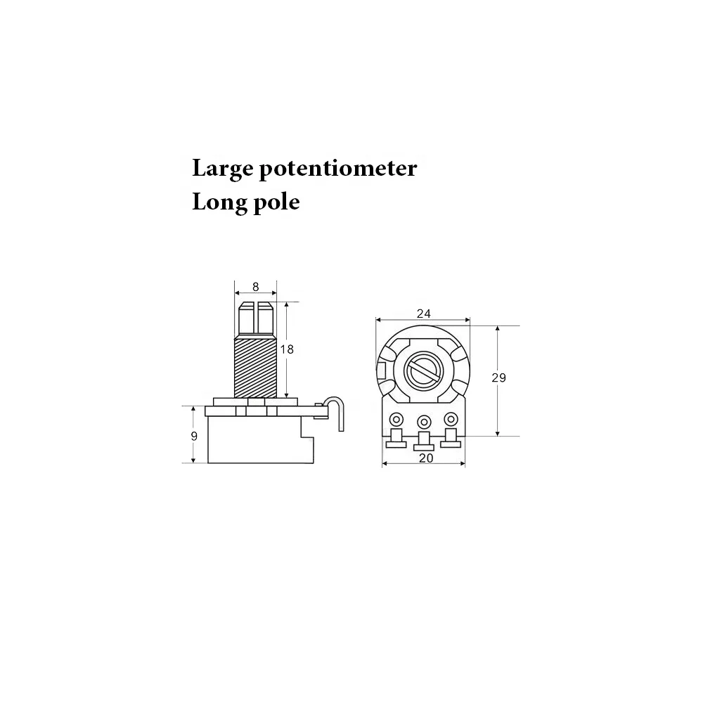 Taidacent Guitar Knobs Potentiometer Knob Electric Bass Knob Tone