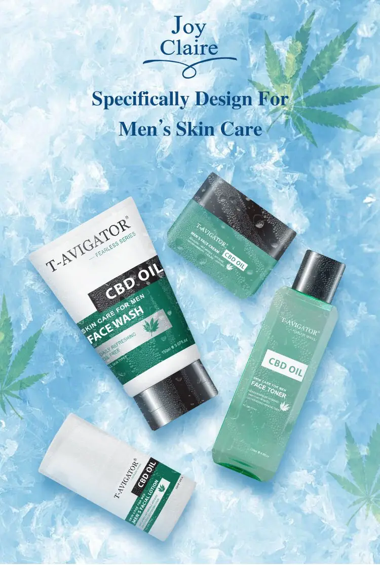 Korean Organic Facial Men Skin Care Set Private Label Packaging Set