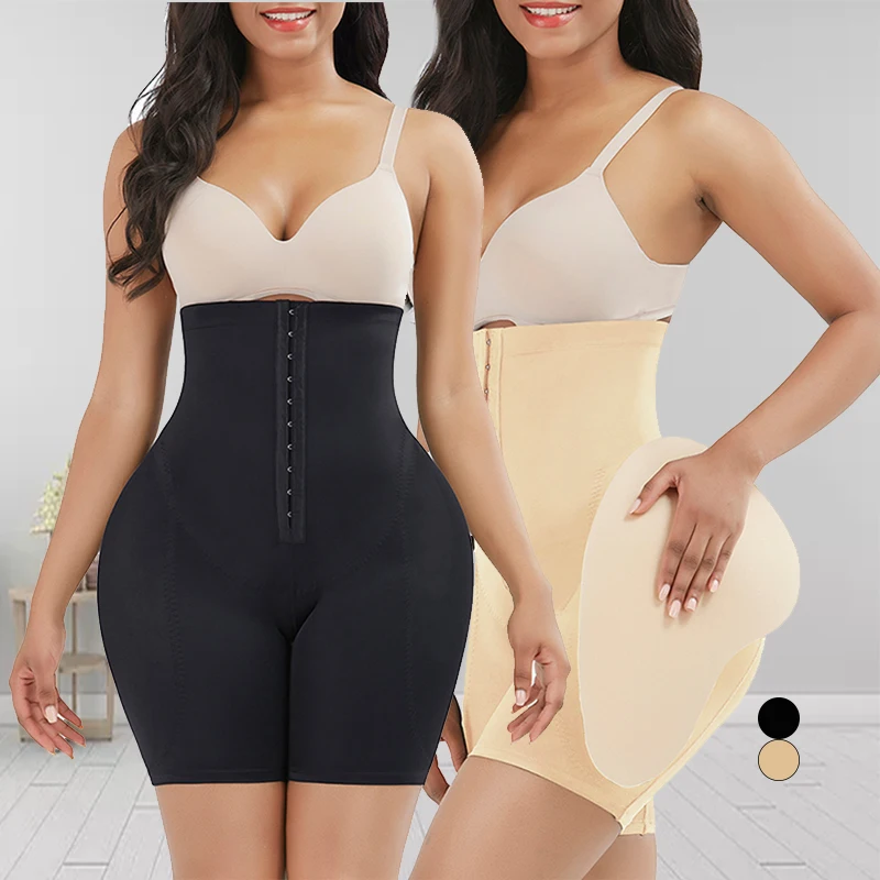 

drop shipping high waist slimming with pads women shapewear tummy control fajas body shapers butt lifter, Purple body shaper women