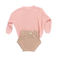 

Bulk baby knitted design long sleeve sets clothing clothes infant girls children kids outfits clothes