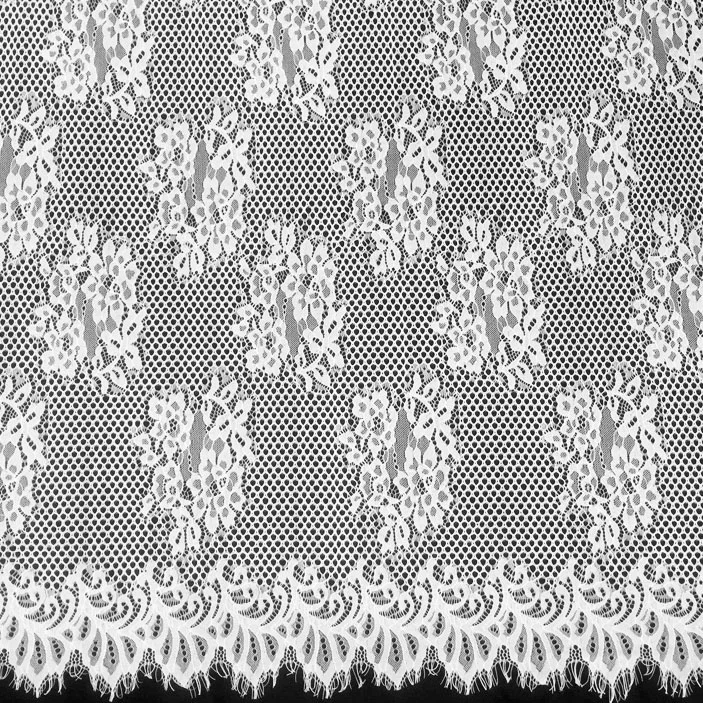 

Online fabric shop stocking eyelash chantilly lace fabric for clothes, Accept customized color