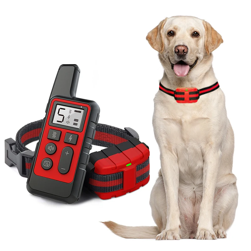 

500 Meters Waterproof Rechargeable With Remote Electric Anti Bark Collar Control Dog Shock Collars Dog Training Collar