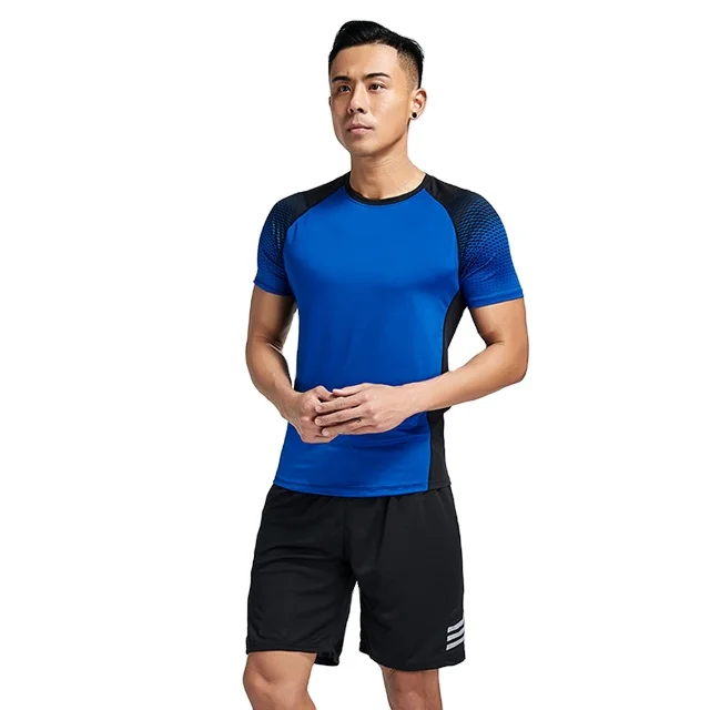 

Wholesale Custom Short Sleeve T-shirt Blank Sport Gym Slim Fit Men's T shirt