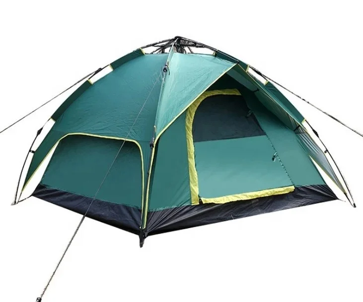 

wholesale 3-4 Person Double Layers Tent Pop Up Tent Waterproof Camping Tent