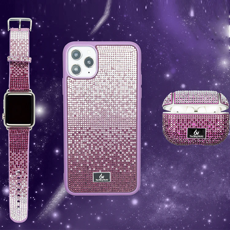 

New Designer Mobile Phone Accessories Soft TPU Protective Cover Phone Case For Diamond apple iwatch watch Band, 10 color
