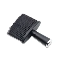 

Soft Salon Barber Cutting Hair Cleaning Neck Duster Brush Use Anti-static Black Nylon Neck Duster Brush