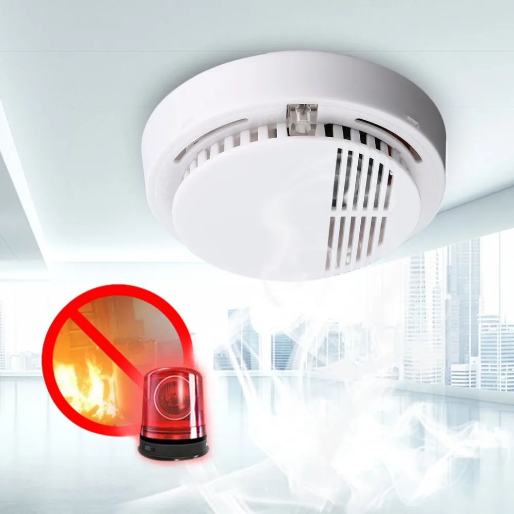 Smoke Detector Fire Alarm Detector Independent Smoke Alarm Sensor For Home Office Security 