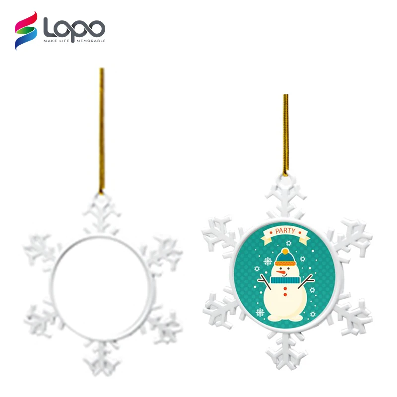 

Lopo Sublimation Metal Christmas Ornaments Sublimation Ornament Blanks Snowflake Metal