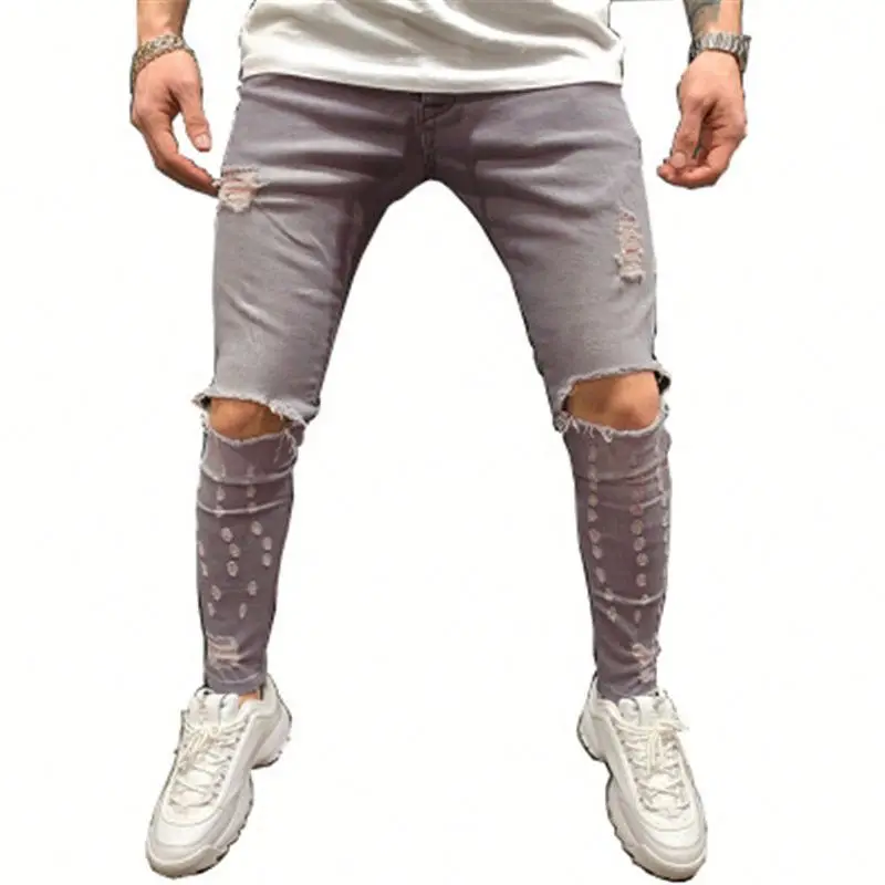 

Voogue Men's flexible Fashion Tight denim Pencil Jeans, Customized color