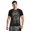 Summer new European and American loose power game print round neck short-sleeved T-shirt