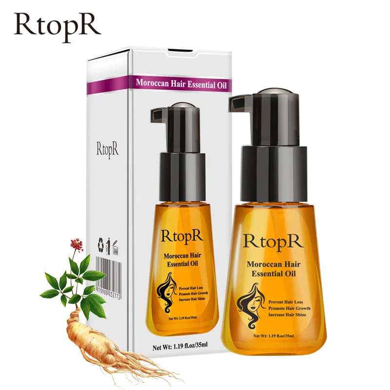 

RTOPR Moroccan Prevent Hair Loss Product Hair Growth Essential Oil Easy To Carry Hair Care Nursing 35ml