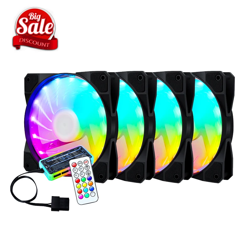 

Factory Direct Hot Sales Small 6pin PC Computer Case With RGB Fan Power Supply Kit 120mm LED Fan Cooler Cooling