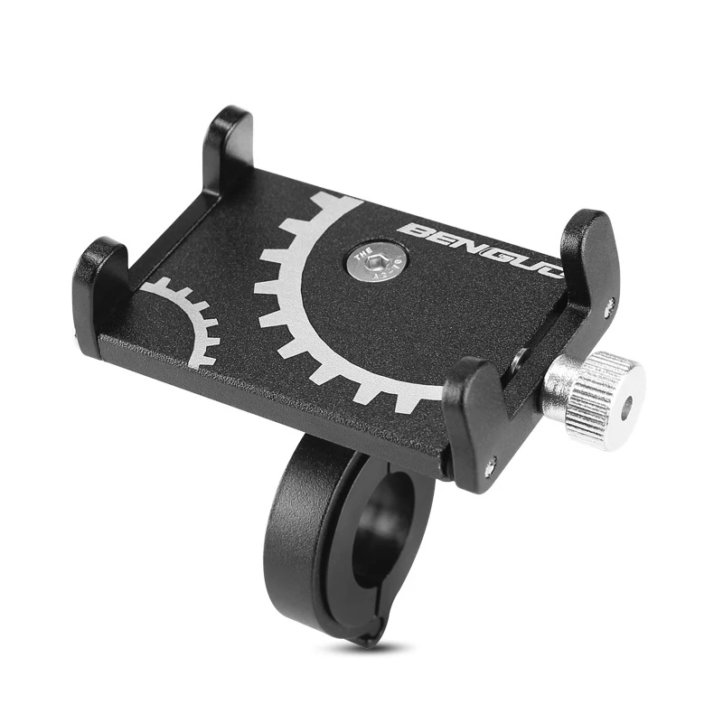 

Motorcycle Bicycle Bike Mobile Stand Phone Holder, Black