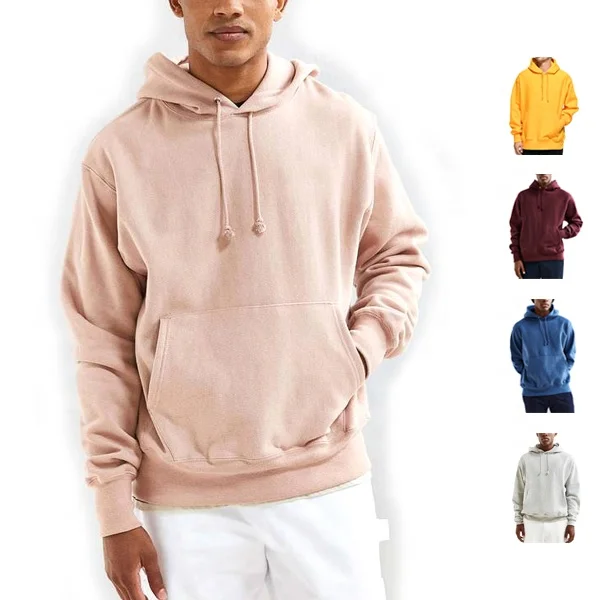 

China supplier blank high quality hoodies wholesale 400gsm reverse weave hoodie, Can be customized