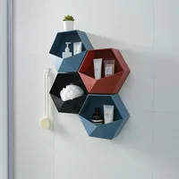 

Contracted Design Geometry Wall Mounted Abs Plastic Storage Box Organizer Rack