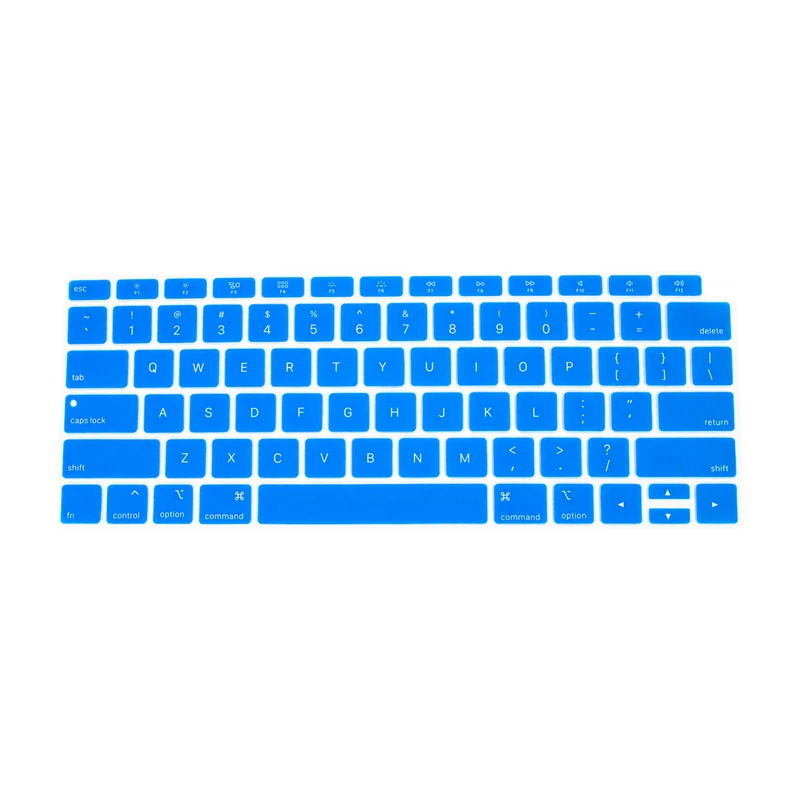 

Soft Easy Installation Laptop Waterproof And Dustproof Silicone keyboard Protection Film For US Macbook Air 13 Inch 2020, Red and blue