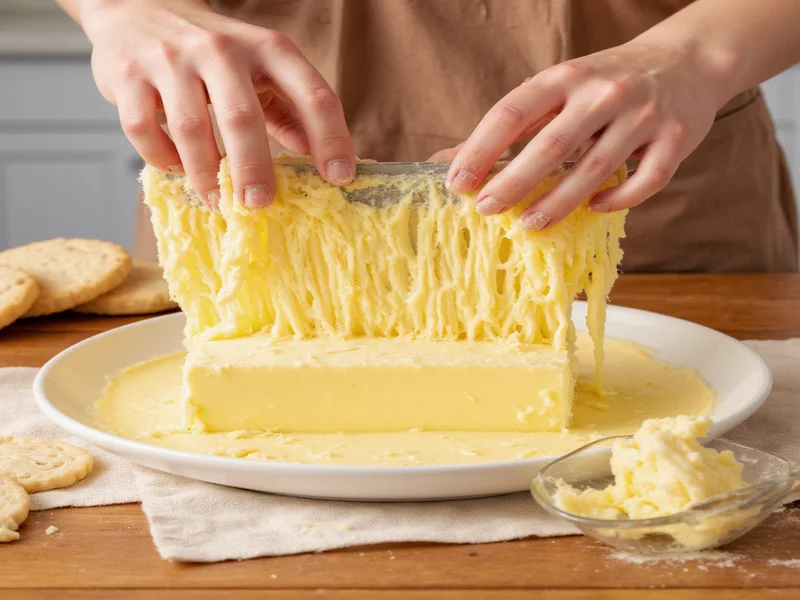Grating frozen butter for homemade biscuits