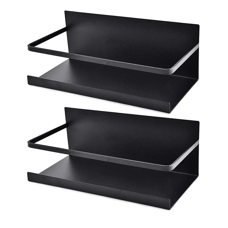 

Kitchen Organization Magnetic Spice Rack Organizer Single Tier Refrigerator Spice Storage Shelf