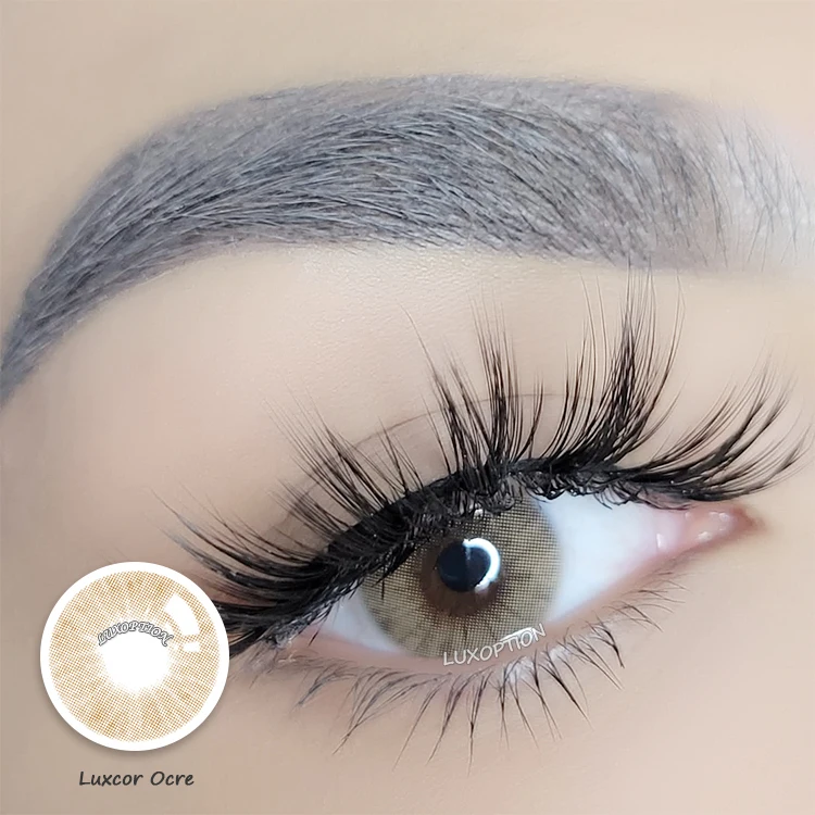 

New brand LUXOPTION CE ISO approved factory directly cheap price natural fresh colors 1 tone wholesale colored contact lenses