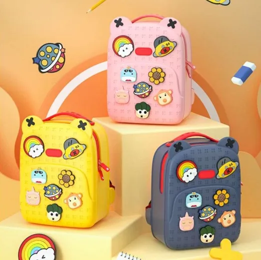 

KALANTA Dear little Amy-Fox Cartoon Animals Schoolbags Backpacks Child Factory Wholesale Designer Girl's bag schoolbags, Customized color