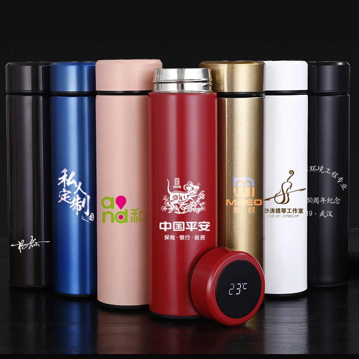 

Intelligent Temperature Display Vacuum Insulated Water Bottle, Leak Proof, Stainless Steel Coffee Manufacture, Multiple