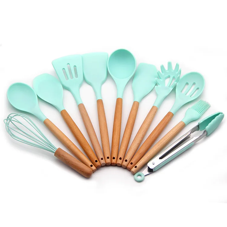 

Hot Promotion Kitchen Ware Set Silicone Cooking Utensils Set Utensils Cooking Tools, 8 colors ready to ship/customizable