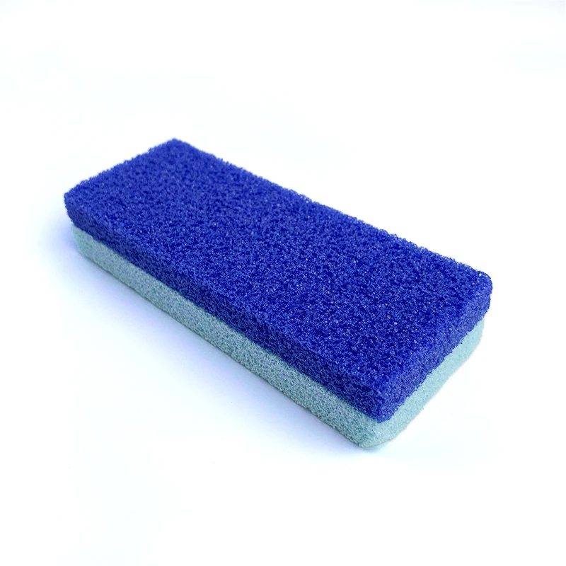 

576 pcs/case 2020 Hot sale pu pumice stone 2 in 1 foot file used to remove dead skin, Blue or customized