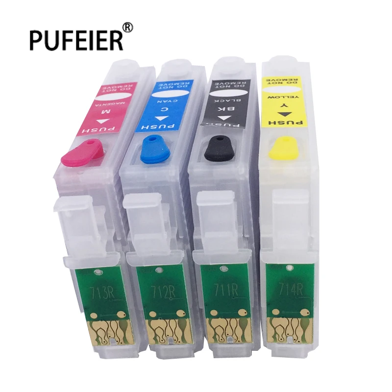 

T0711-T0714 Refillable Ink Cartridge With Chip For Epson S20 S21 SX100 SX110 SX200 SX209 SX210 SX400 SX510W Refill Ink Cartridge