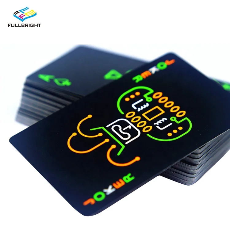 

Playing Card Fashion Luminous Poker Fluorescent Light Paper Poker, Customized