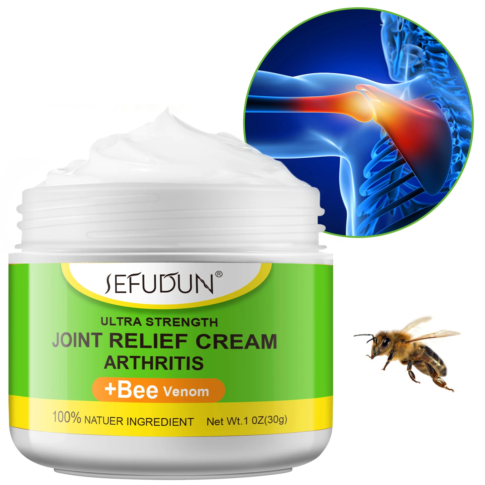 

SEFUDUN vitamin K2 bee venom fast acting massage deep gout neck shoulder knee joint arthritis muscles pain relief cream