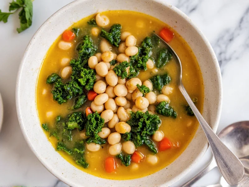 Creamy Cannellini Bean Soup with Kale Recipe