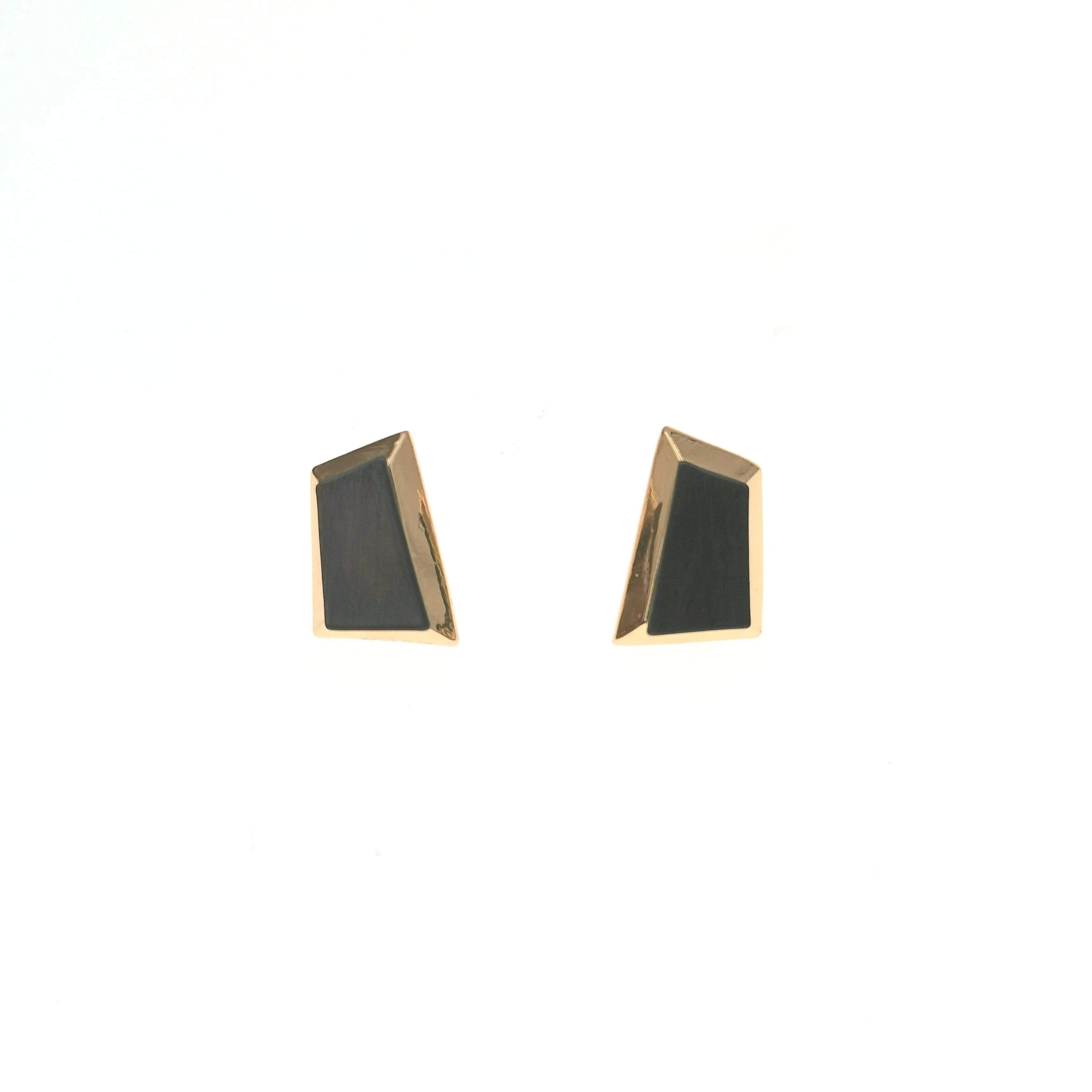 

2021 Factory jewelry accessories women irregular earrings, two-tone gold plated square stud earrings, As picture