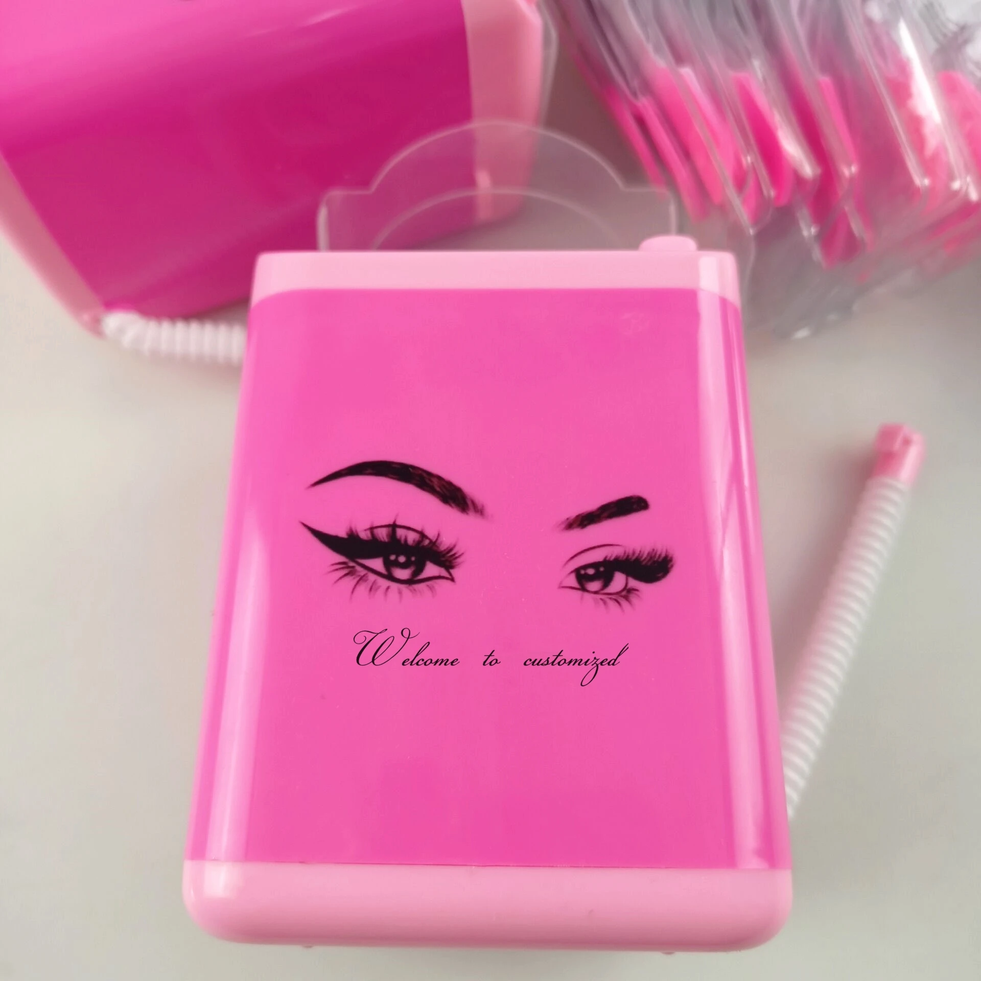 Wholesale Lashes Washer 3d Mink Eyelashes Washing Machine Custom Packaging Mini Eye Lash Washer