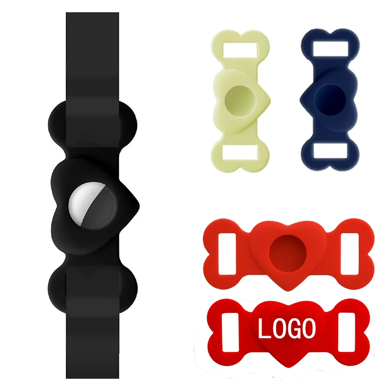 

Case For Dog Leather Collar Film Holder Screen Protector Wallet Silicone Real Track Apple Keychain Bike Card Bracelet Airtag