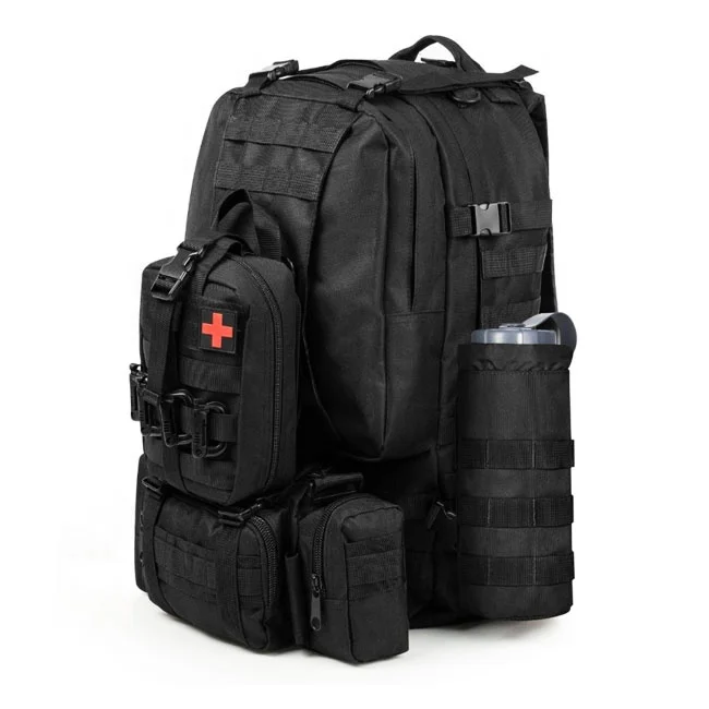 

Outdoor Hunting Tactical Military MOLLE Backpack with Fist Aid Pouch Bag, Multi coloured pouch bag