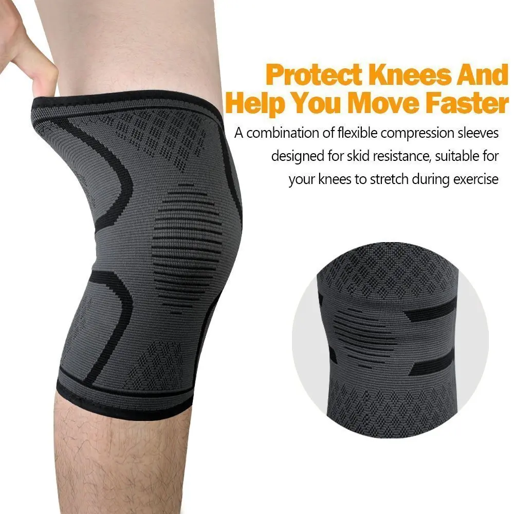 Customized Compression Knitted Breathable Neoprene Knee Support Sleeve ...