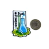 Free samples hot selling scientific glass tube chemical experiment pattern embroidery patches
