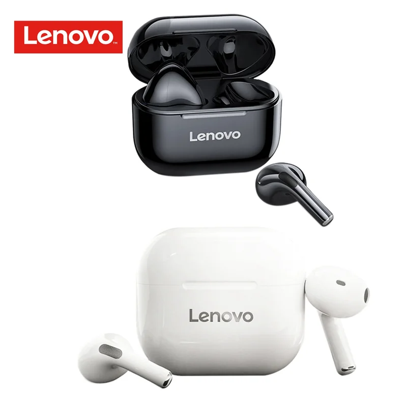 

Top Selling 2022 True Wireless Bluetooth Earbuds In Ear Headset Lenovo LP40 Bluetooth Earphone Wireless With Microphone, Black, white