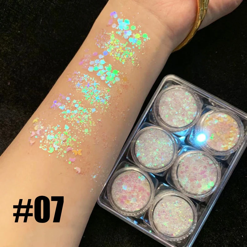 

wholesale gel glitter eyeshadow kit no need glue can do your own logo