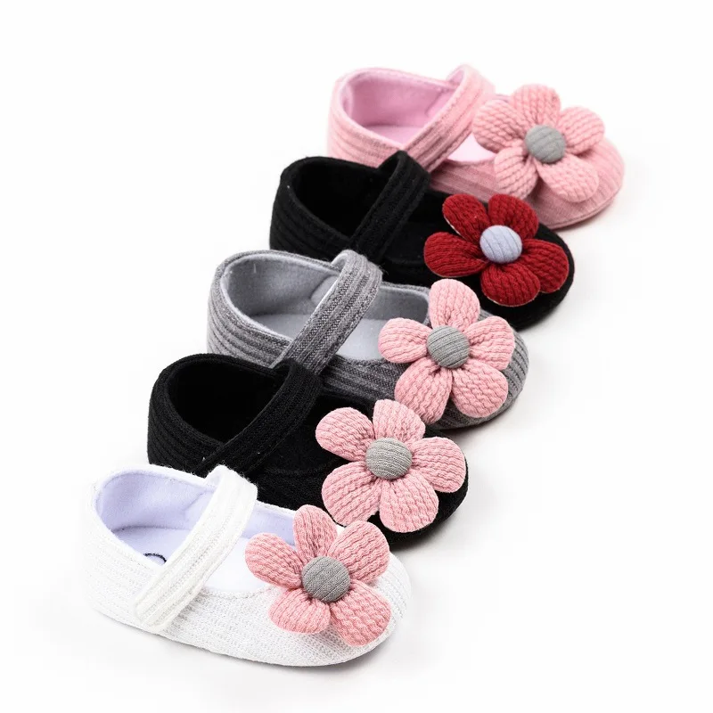 

Baby girl princess shoes soft bottom shoes wool flower baby casual shoes