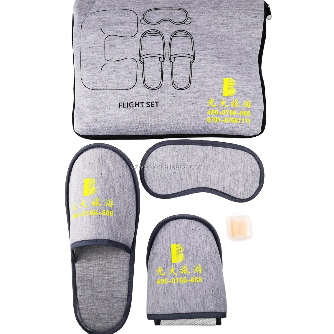 foldable slippers in a bag