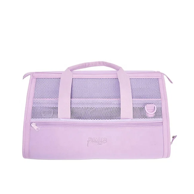 

Multifunctional Gift Pet Dog Car Carrier Seat Bed Mesh Breathable Foldable Airline Travel Pet Carrier, Purple, black, pink