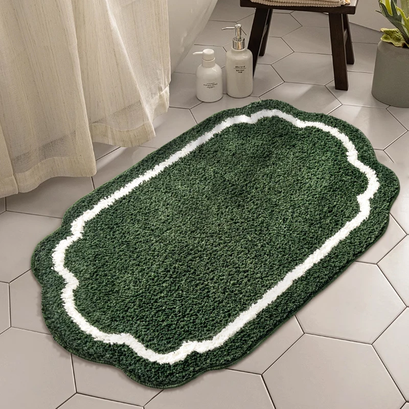 Tufted Bath Mat Comfortable Super Absorbent Machine Washable