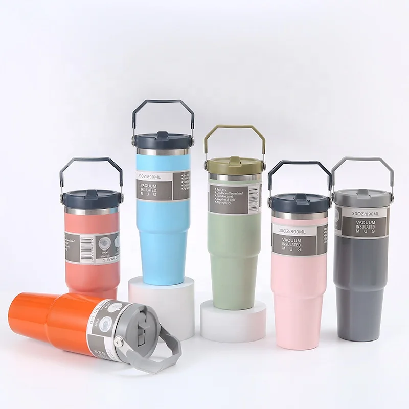 

Outdoor portable stainless steel car vacuum insulated water bottle with custom logo